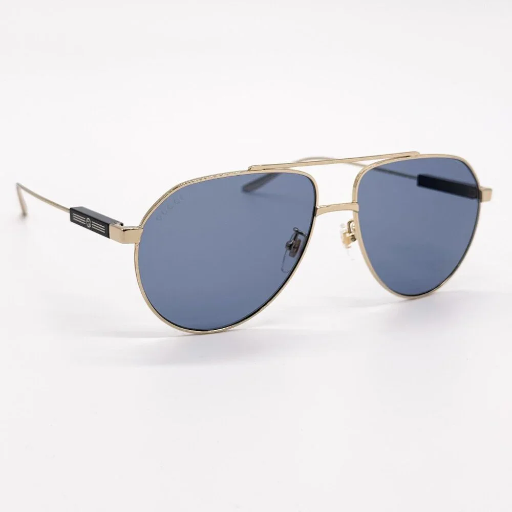 NEW GUCCI GG1311S 003 UNISEX METAL AVIATOR SUNGLASSES